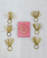 Handcrafted Fancy Beaded Napkin Ring Set of 6 – Perfect for Dining & Parties