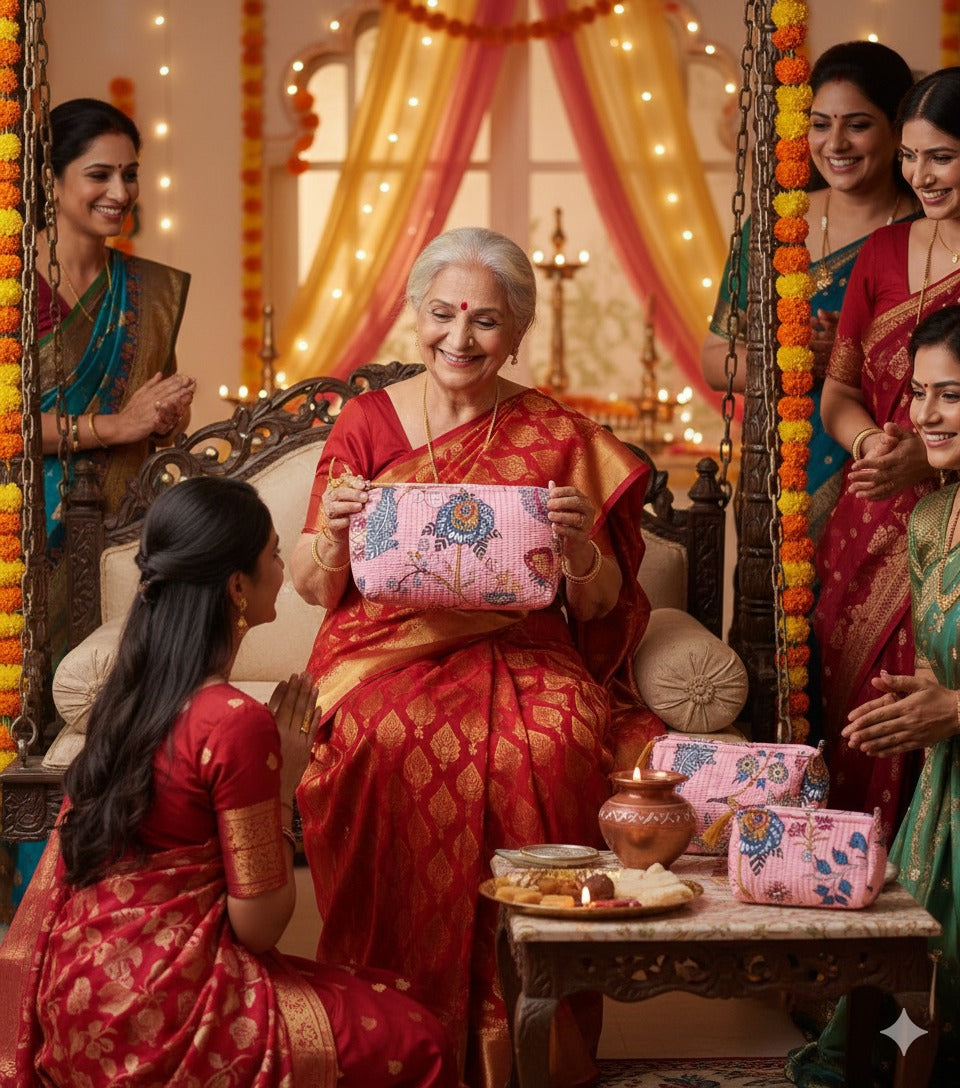 Set of 3 cosmetic bag/pouches with waterproof lining