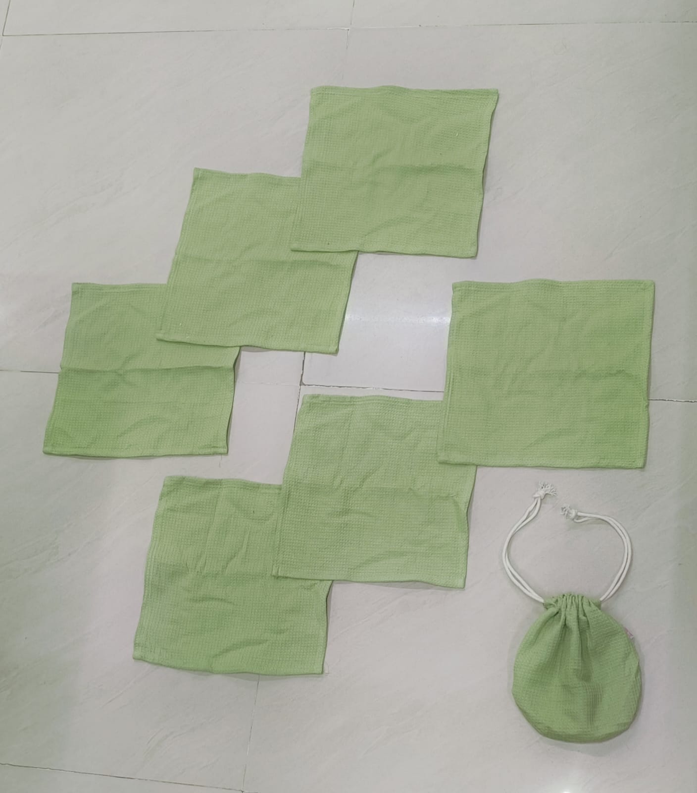 Napkin Set of 6 with Potli Bag
