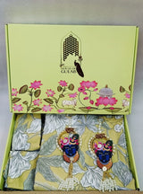 Diwali Value Gift Box | 1 Double Bedsheet & 2 Wall Hangings