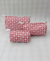 Set of 3 cosmetic bag/pouches with waterproof lining