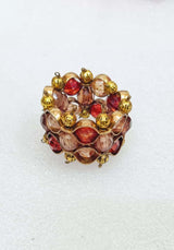 Handcrafted Fancy Beaded Napkin Ring Set of 6 – Perfect for Dining & Parties