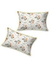 Quilted Floral Printed Reversible Bedcover with 2 Pillow Covers