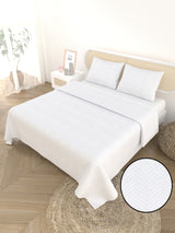 Premium Slub Cotton Bed Cover with 2 Pillow Covers