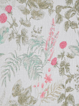 Quilted Floral Printed Reversible Bedcover with 2 Pillow Covers