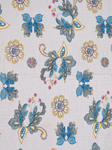 Quilted Floral Printed Reversible Bedcover with 2 Pillow Covers