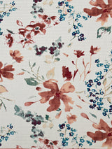 Quilted Floral Printed Reversible Bedcover with 2 Pillow Covers