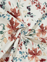 Quilted Floral Printed Reversible Bedcover with 2 Pillow Covers
