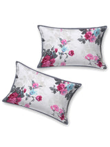 Quilted Floral Printed Reversible Bedcover with 2 Pillow Covers