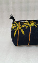 Set of 3 cosmetic bag/pouches with waterproof lining