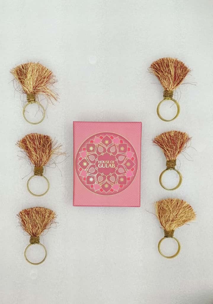 Handcrafted Fancy Beaded Napkin Ring Set of 6 – Perfect for Dining & Parties