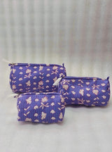 Set of 3 cosmetic bag/pouches with waterproof lining