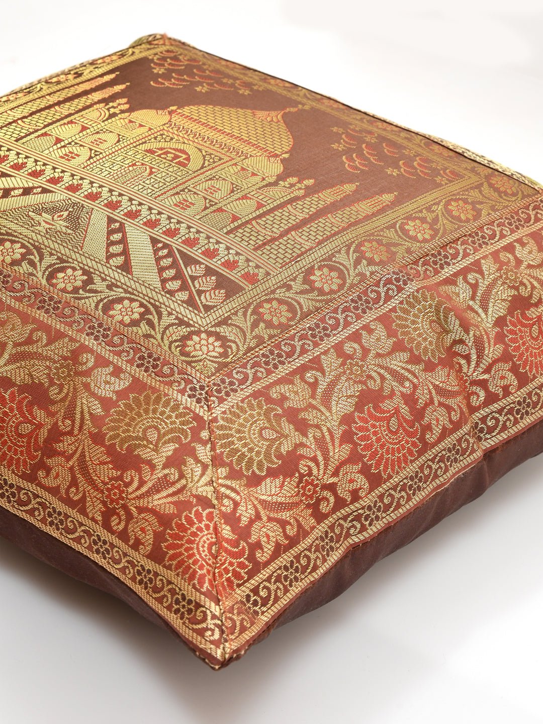 Set of 2 Banarasi Zari Cushion Cover - 16X16 Inches11100823