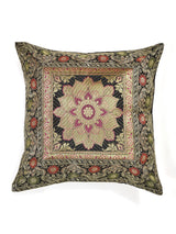 Set of 2 Banarasi Zari Cushion Cover - 16X16 Inches11100814