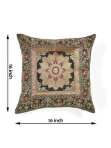 Set of 2 Banarasi Zari Cushion Cover - 16X16 Inches11100814