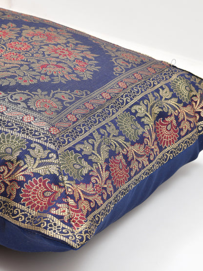 Set of 2 Banarasi Zari Cushion Cover - 16X16 Inches11100822