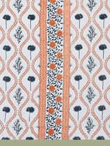 Floral Printed Bedding Set - 1 King Bedsheet, 1 Jaipuri Razai/Quilt, 2 Pillow Covers