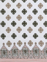 Floral Printed Bedding Set - 1 King Bedsheet, 1 Jaipuri Razai/Quilt, 2 Pillow Covers