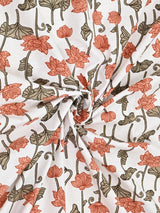 Floral Printed Bedding Set - 1 King Bedsheet, 1 Jaipuri Razai/Quilt, 2 Pillow Covers