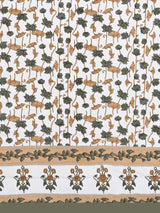 Floral Printed Bedding Set - 1 King Bedsheet, 1 Jaipuri Razai/Quilt, 2 Pillow Covers