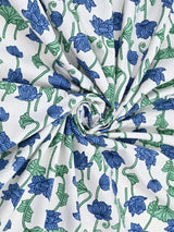 Floral Printed Bedding Set - 1 King Bedsheet, 1 Jaipuri Razai/Quilt, 2 Pillow Covers