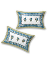 Floral Printed Bedding Set - 1 King Bedsheet, 1 Jaipuri Razai/Quilt, 2 Pillow Covers