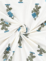 Floral Printed Bedding Set - 1 King Bedsheet, 1 Jaipuri Razai/Quilt, 2 Pillow Covers