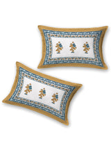 Floral Printed Bedding Set - 1 King Bedsheet, 1 Jaipuri Razai/Quilt, 2 Pillow Covers