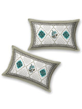 Floral Printed Bedding Set - 1 King Bedsheet, 1 Jaipuri Razai/Quilt, 2 Pillow Covers