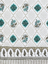 Floral Printed Bedding Set - 1 King Bedsheet, 1 Jaipuri Razai/Quilt, 2 Pillow Covers