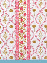 Floral Printed Bedding Set - 1 King Bedsheet, 1 Jaipuri Razai/Quilt, 2 Pillow Covers