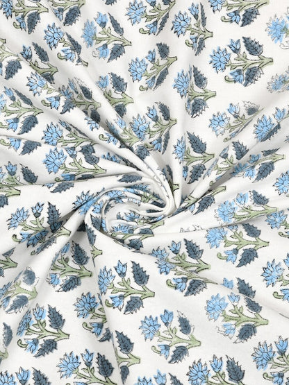 Handblock printed Canvas Cotton Table Cloth 60X90 Inches - 6 Seater Dining Table