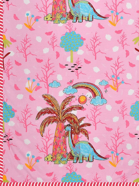 60X90 Inches Reversible Kids Print Cotton Dohar-09