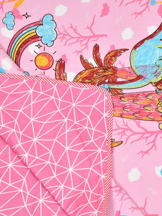 60X90 Inches Reversible Kids Print Cotton Dohar-09