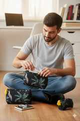 Set of 3 cosmetic bag/pouches with waterproof lining