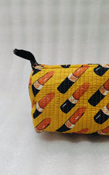 Set of 3 cosmetic bag/pouches with waterproof lining