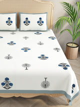 Double King Bedsheet with 2 Pillow Covers