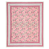 Floral Print Cotton Double King Bedsheet with 2 Pillow Covers