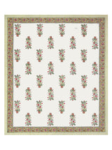 Floral Print Cotton Double King Bedsheet with 2 Pillow Covers