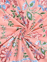 Cotton Printed Bedsheet with 2 Pillow Covers - (108 x 108 Inch)
