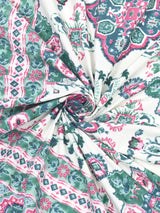 Floral Print Super King Cotton Bedsheet with 2 Pillow Covers