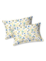 Floral Print Super King Cotton Bedsheet with 2 Pillow Covers