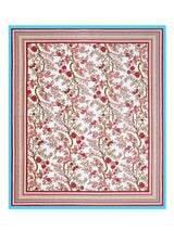 Floral Print Cotton Double King Bedsheet with 2 Pillow Covers