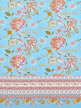 Cotton Printed Bedsheet with 2 Pillow Covers - (108 x 108 Inch)