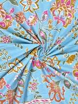 Cotton Printed Bedsheet with 2 Pillow Covers - (108 x 108 Inch)