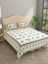 Double King Bedsheet with 2 Pillow Covers