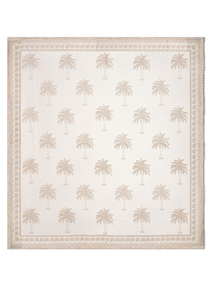Handblock Print Super King Bedsheet in Extra Soft Percale Cotton with 2 Pillow covers