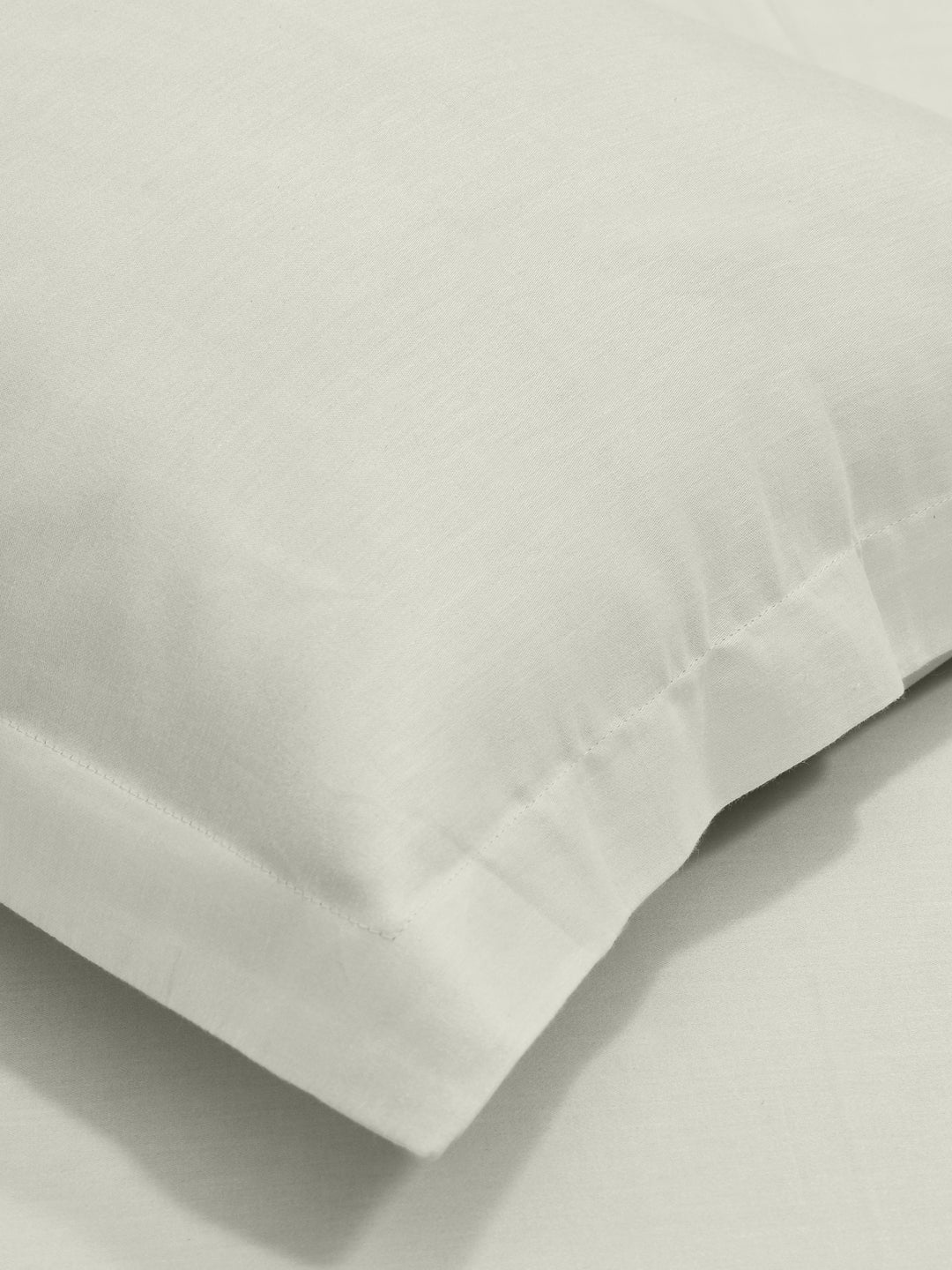 Luxury 400 TC Solid Cotton Bedsheet – 108 x 108 Inches with 2 Pillow Covers | Premium Cotton Comfort