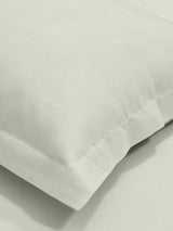 Luxury 400 TC Solid Cotton Bedsheet – 108 x 108 Inches with 2 Pillow Covers | Premium Cotton Comfort