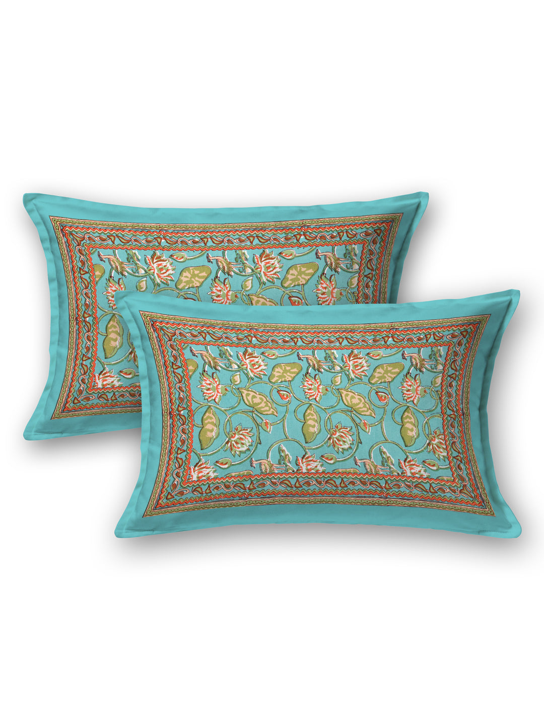 Cotton Double King Bedsheet with 2 Pillow Covers